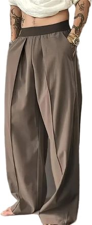 Generic Men Sweatpants Summer Casual Sports Pants Athletic Mens Pants Baggy Sweatpants (Coffee,M)