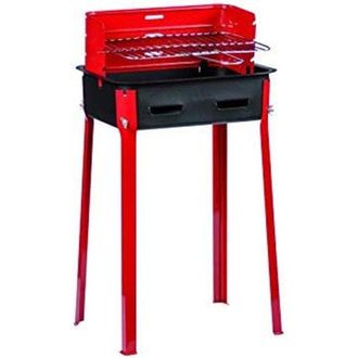Trade Shop Trade Shop - Barbecue A Carbone Carbonella Bbq Grill Metallo Con Paravento Griglia 25x35cm