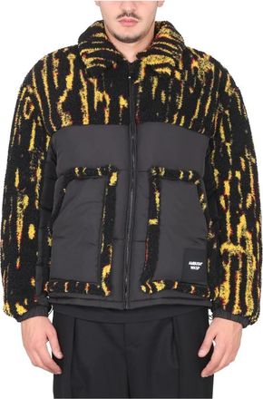 AMBUSH Teddy Jacquard Gewatteerde Jas - Heren - Winterjassen - Geel - M - Polyester - Jassen