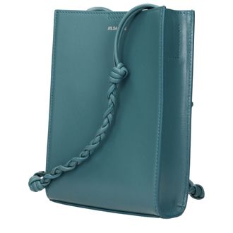 Jil Sander Soft Leather with Braided Strap Crossbody Bag - Green