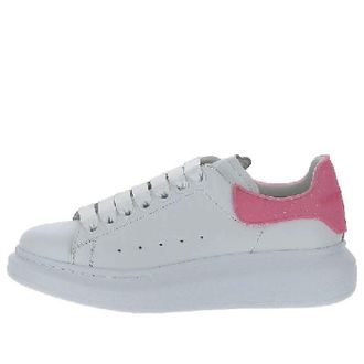 Alexander McQueen (WMNS) Alexander McQueen Oversized Sneakers White Bright Pink 718157WIAF19753