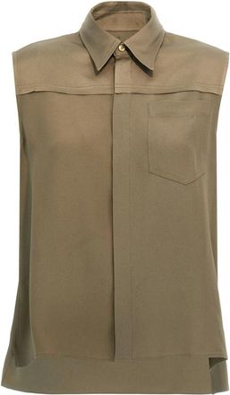 Ami Dames, Blouses & Shirts, Groen, Maat: 2XS