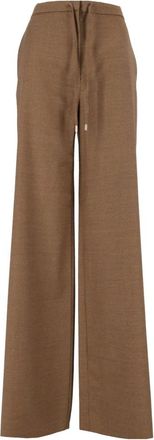 Max Mara Pantalones anchos Recente - Trousers - Mujer - Marr&oacute;n - 2XS