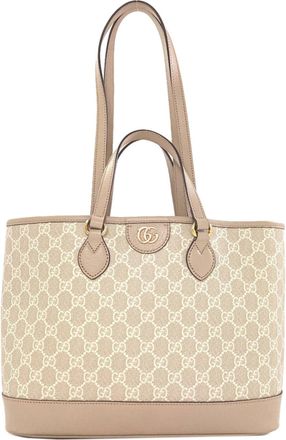 Gucci Beige Pvc Tote Bag (Pre-Owned)