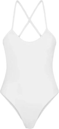 F**k Stijlvol badpak - Dames - Badpakken - Wit - M - Nylon - Badmode