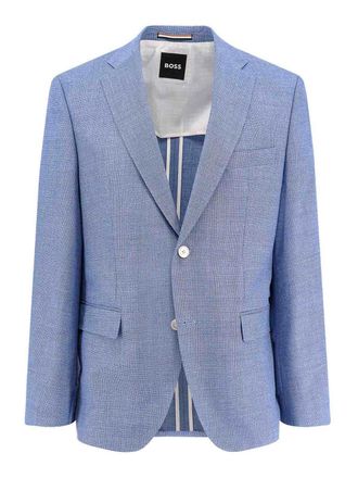 HUGO BOSS Lined virgin wool blend jacket