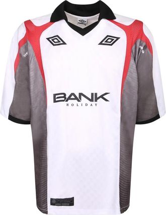Umbro T-shirt met logo-print - Heren - Fitness - Wit - M - Polyester - Fitness