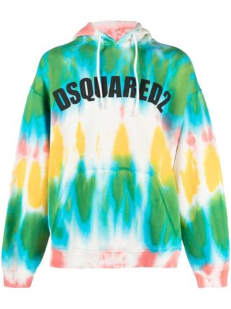 Dsquared2 Multicolor Tie-Dye Hood Sweatshirts