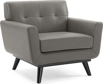 ModWay Engage Top-Grain Leather Living Room Lounge Chair