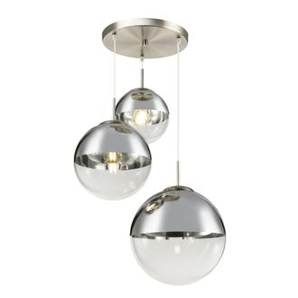Globo Lighting L&aacute;mpara Colgante - Varus - Acero - Vidrio - &Oslash; 51cm - E27