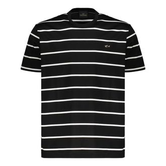 Paul & Shark Paul & Shark, T-Shirts, male, Black, Size: 2XL Striped Cotton T-Shirt
