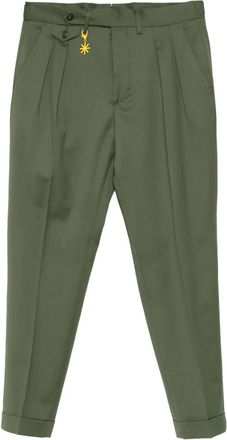 Manuel Ritz pleated trousers - Green
