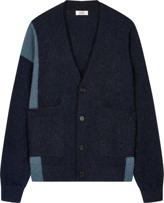STUDIO TOMBOY Cardigan con design color-block - Blu