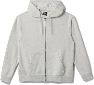 Quiksilver Saltwater Zip Hoodie in White/heather at Nordstrom, Size X-Large