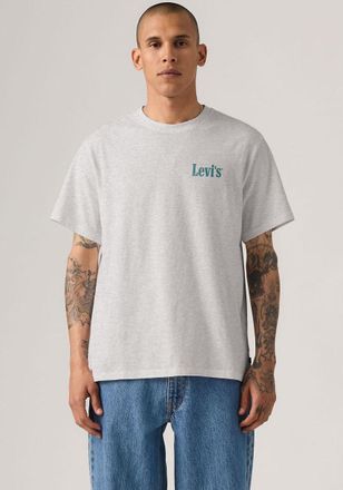 Levi's T-Shirt LEVIS SS RELAXED FIT TEE, Herren, Gr. XL, leis poolside srt light erdgrau, Jersey, Obermaterial: 100% Baumwolle, bedruckt, meliert, relaxed fi