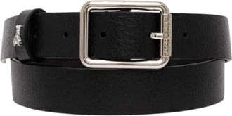 Patrizia Pepe Leren Riem - Dames - Riemen - Zwart - M - Leer - Accessoires