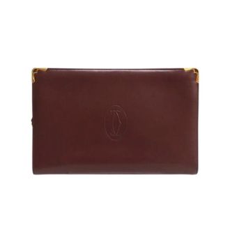 Cartier Pre-owned Clutches, female, Red, Size: ONE SIZE Pre-owned Clutch bag, Pouch