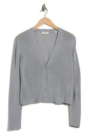 Max Studio V-Neck Cardigan in Slate at Nordstrom Rack, Size X-Large