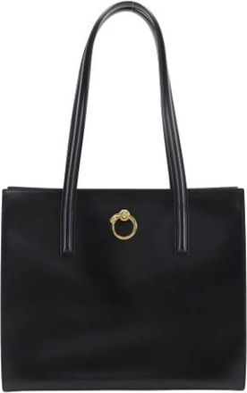 Cartier Pre-owned Tote Bags, female, Black, Size: ONE SIZE Pre-owned Leather shoulder-bags