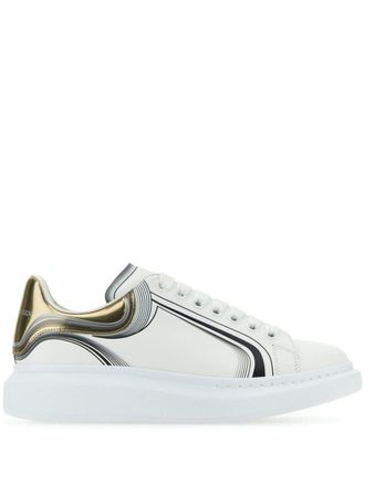 Alexander McQueen Oversized low-top sneakers - men - Rubber/Fabric/Leather - 44 - White