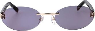 Marc Jacobs 929/S Ovale Zonnebril - Dames - Zonnebrillen - Blauw - 57 MM - Accessoires