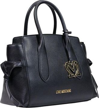 Love Moschino Womens Polyurethane Top Handle Bag Black