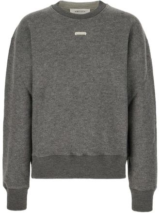 Alexander McQueen Sweater met logoplakkaat - Grijs