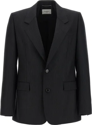 Saint Laurent Black Wool Mens Blazer