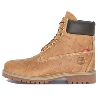 Timberland x Supreme Diamond Plate 6 Inch Premium Waterproof Boot Wheat - 23FW TB0A6DD4-231