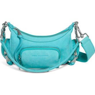 Aim&eacute;e Away We Go Mini Convertible Crossbody Bag in Ocean Blue Nubuck at Nordstrom Rack