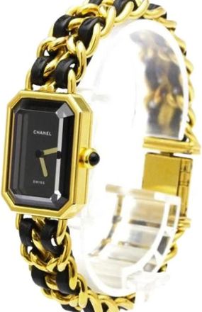 Chanel Pre-owned Watches, female, Black, Size: ONE SIZE Pre-owned Premiere Rock Quartz Watch