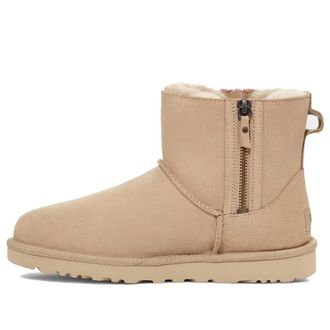 UGG (WMNS) UGG Classic Mini Double Zip Mustard Seed 1118853-MDSD