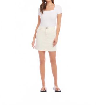 Fifteen Twenty Brynne Mini Skirt In Natural