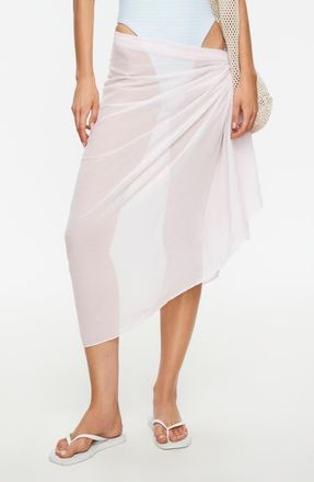 Lioness Wavelength Side-Tie Cover-Up Skirt in Bubblegum at Nordstrom, Size X-Small
