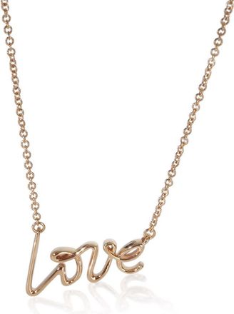 Tiffany & Co. Pre-Owned Tiffany & Co. Rose Gold Paloma Picasso Graffiti Love Pendant
