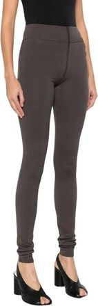 Rick Owens Leggings, female, Gray, Size: S Trousers