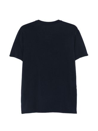 Emporio Armani Logo-Embroidered T-Shirt - Navy