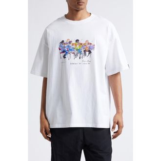 Martine Rose Short Sleeve Oversize Graphic T-Shirt in White at Nordstrom, Size X-Large