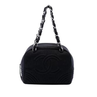 Chanel Pre-owned Vintage Shoulder Bag - Dames - Pre-owned - Zwart - Maat: ONE Size Katoen