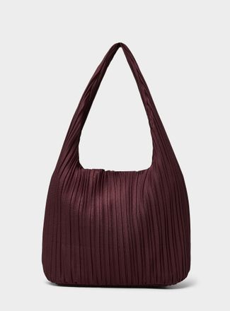 Simons Womens Pleated fluid tote bag