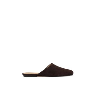 Kazar Full-front Suede Mules - Dames - Slip ons - Bruin - 35 EU - Leer - Schoenen