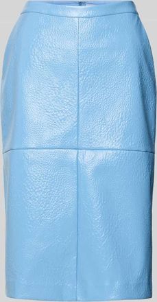 Jake*s Knielanger Rock mit Nahtrei&szlig;verschluss in Bleu, Gr&ouml;&szlig;e 32