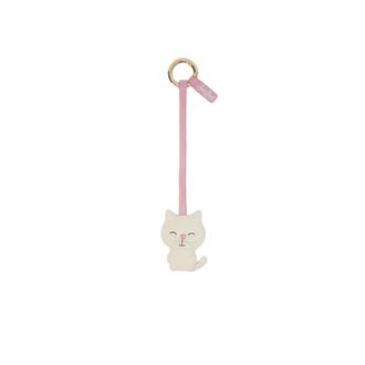 MC2 Saint Barth Bag Accessories, female, White, Size: ONE SIZE Leather Bag Pendant