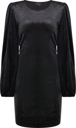 Faina Mini-jurk met lange mouwen Dames zwart