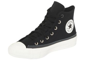 Converse Sneaker CONVERSE CHUCK TAYLOR ALL STAR WIDE, Herren, Gr. 39,5, weiss (schwarz, vintage wei&szlig;, schwarz), Textil, Schuhe Sneaker