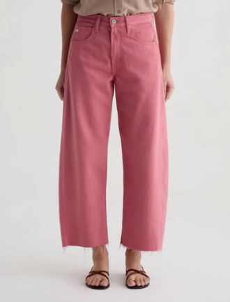 AG - Adriano Goldschmied Hattie Crop Wide Leg Jean In Peony