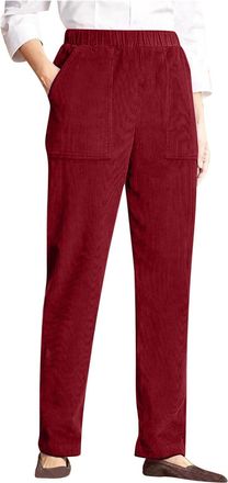 Generic Womens Corduroy Trousers Vintage High Waisted Straight Leg Cord Pants Casual Relax Fit Full Length Corduroy Trousers Winter Plus Size Lounge Pants wit