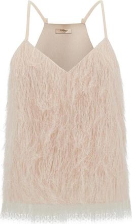 Twinset Roze Top - Dames - Tops zonder mouwen - Roze - L - Polyester - Tops