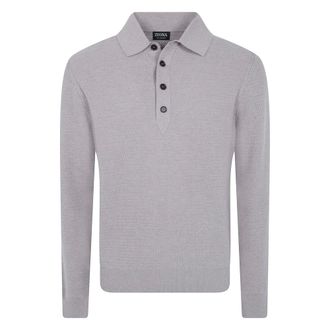Ermenegildo Zegna Z Lux Leisurewear Polo Neck Trui - Heren - Truien - Grijs - Maat: XL Wol