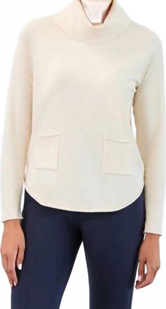 FDJ Cowl Neck Sweater In Creme